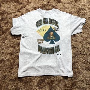 VINTAGE Deadwood Wild Bill Hickok Shirt Adult Medium Western Cowboy Gambler 2003